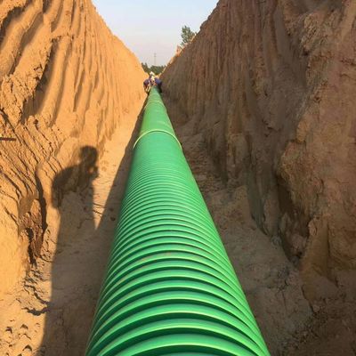 수직 HDPE PP DWC 두 배 벽 물결 모양 관 기계