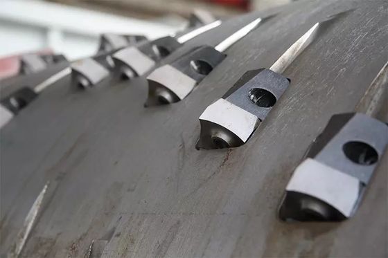 플라스틱 낭비를 위한 1000kg H 30kw HDPE PVC 플라스틱 재생 슈레더
